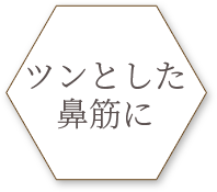 鼻先をシャープに