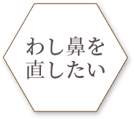 わし鼻を直したい